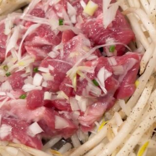 野菜はシンプルにもやしだけが🏻 ごはんon…